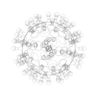 Virus Shaped Stress Ball 5 Inch - Thumbnail 11