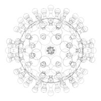 Virus Shaped Stress Ball 5 Inch - Thumbnail 12