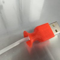 Small Apple USB-Connector Anti-Bending Thing 3D Printing 54373