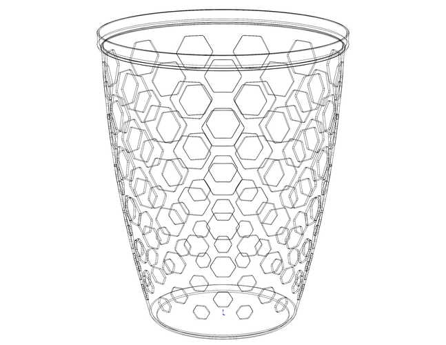 Multi-Purpose Round Basket 25 cm Width 3D Print 543779