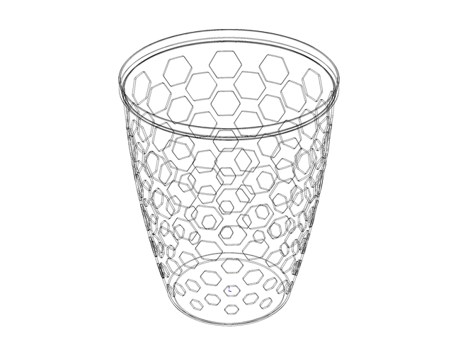 Multi-Purpose Round Basket 25 cm Width 3D Print 543781