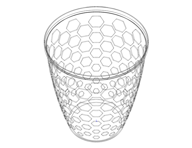 Multi-Purpose Round Basket 25 cm Width 3D Print 543783