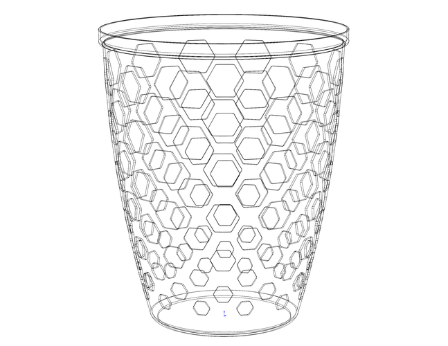 Multi-Purpose Round Basket 25 cm Width 3D Print 543785