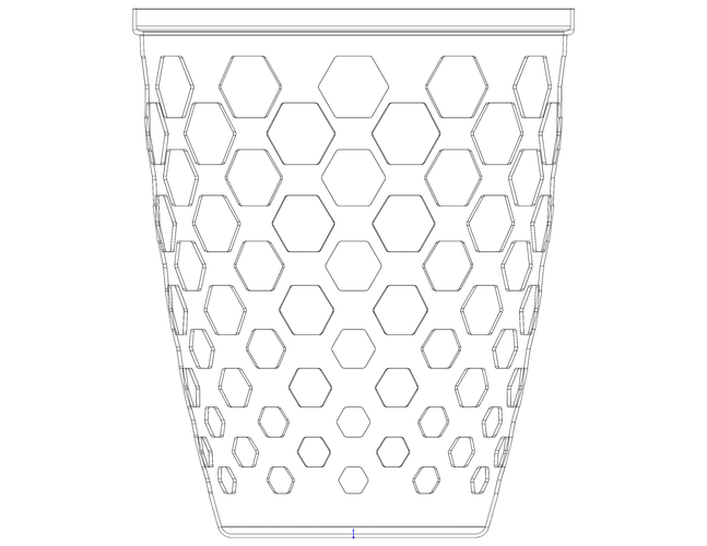 Multi-Purpose Round Basket 25 cm Width 3D Print 543786