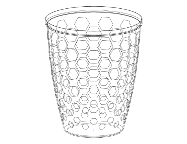 Multi-Purpose Round Basket 25 cm Width 3D Print 543787