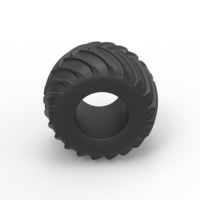 Monster Jam tire 32 Scale 1:25 - Thumbnail 6