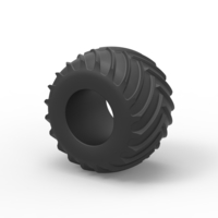 Monster Jam tire 32 Scale 1:25 - Thumbnail 7