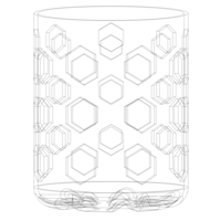 Plastic Office Pen Holder 8 cm - Thumbnail 8