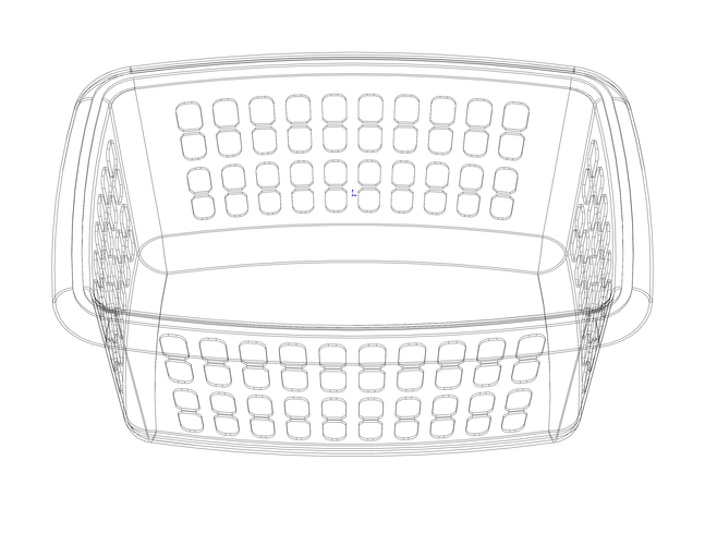 Multi-Purpose Home Storage Basket 65CM Width 3D Print 543846