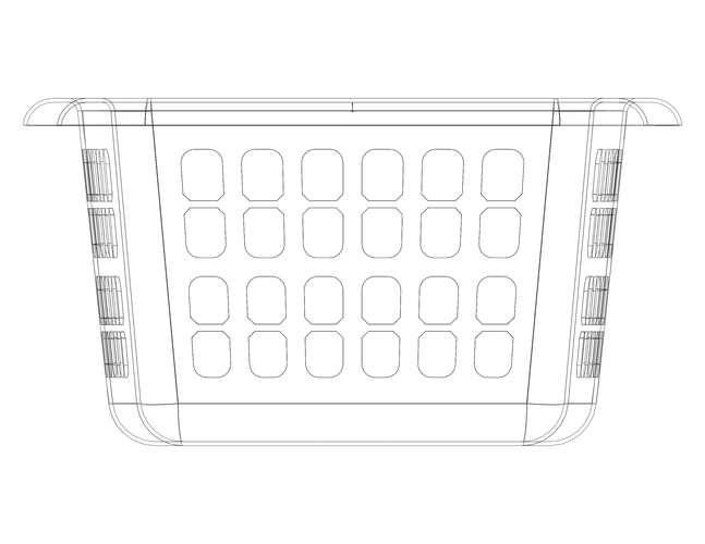 Multi-Purpose Home Storage Basket 65CM Width 3D Print 543849