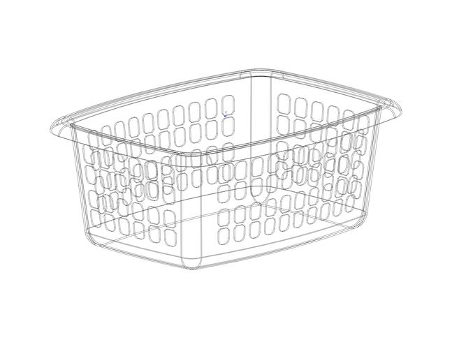 Multi-Purpose Home Storage Basket 65CM Width 3D Print 543850