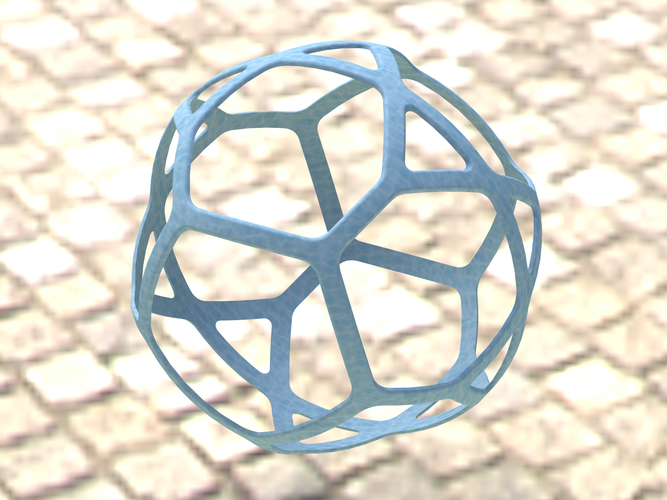 Wireframe Shape Geometric Simple Ball 3D Print 543854