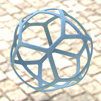 Small Wireframe Shape Geometric Simple Ball 3D Printing 543854