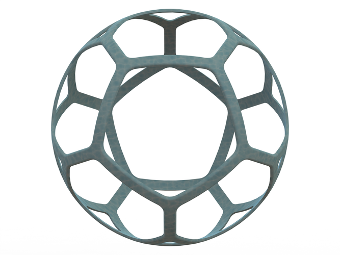 Wireframe Shape Geometric Simple Ball 3D Print 543855