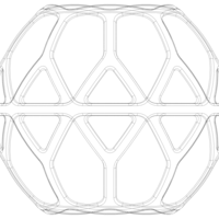 Wireframe Shape Geometric Simple Ball - Thumbnail 6