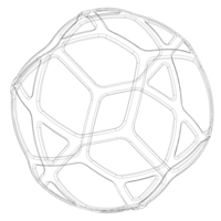 Wireframe Shape Geometric Simple Ball - Thumbnail 9