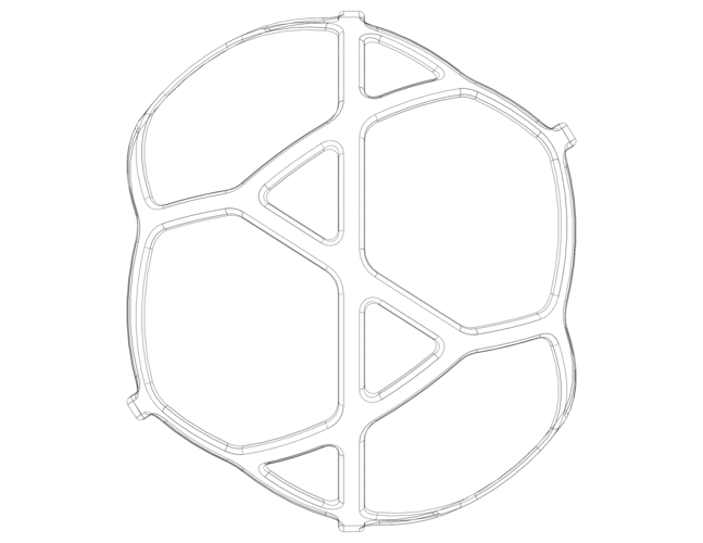 Wireframe Shape Geometric Simple Ball 3D Print 543863