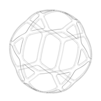 Wireframe Shape Geometric Simple Ball - Thumbnail 11