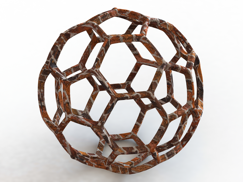 Wireframe Shape Geometric Soccer Ball