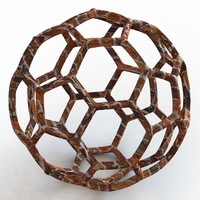 Wireframe Shape Geometric Soccer Ball - Thumbnail 1
