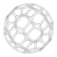 Wireframe Shape Geometric Soccer Ball - Thumbnail 7