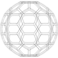 Wireframe Shape Geometric Soccer Ball - Thumbnail 10