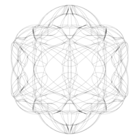 Wireframe Shape Geometric Leaf Ball - Thumbnail 10