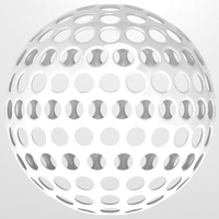 Wireframe Shape Geometric Golf Ball - Thumbnail 2