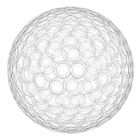Wireframe Shape Geometric Golf Ball - Thumbnail 7