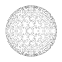 Wireframe Shape Geometric Golf Ball - Thumbnail 8