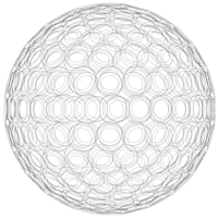 Wireframe Shape Geometric Golf Ball - Thumbnail 9