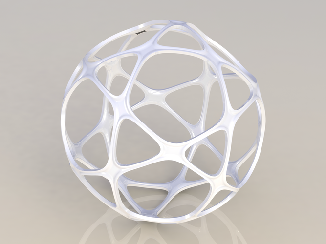 Wireframe Shape Geometric Sports Ball 3D Print 543914