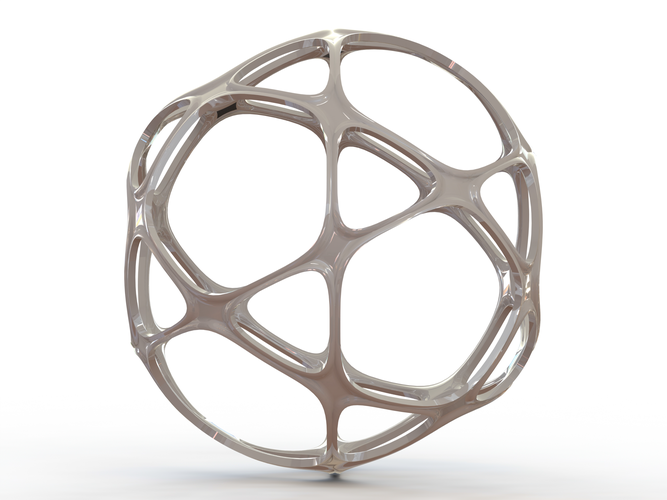 Wireframe Shape Geometric Sports Ball 3D Print 543915