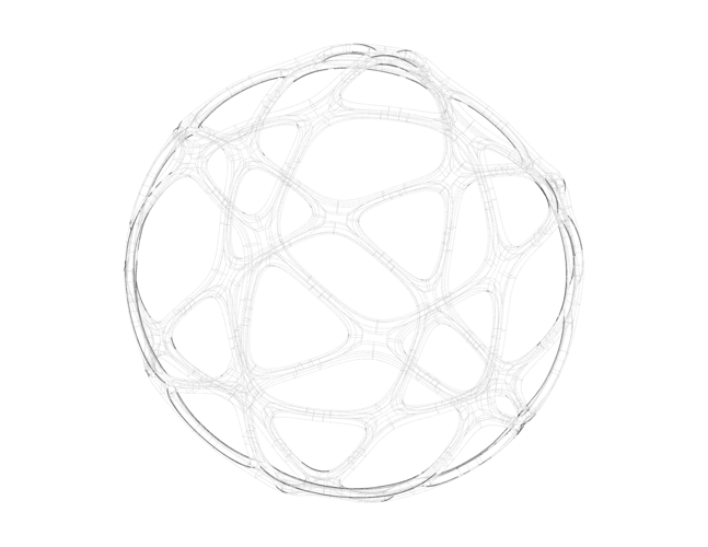 Wireframe Shape Geometric Sports Ball 3D Print 543918