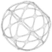 Wireframe Shape Geometric Sports Ball - Thumbnail 9