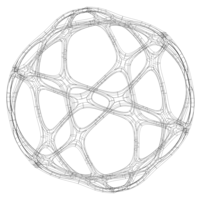 Wireframe Shape Geometric Sports Ball - Thumbnail 11
