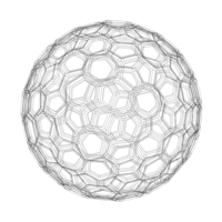 Wireframe Shape Geometric Honeycomb Sphere - Thumbnail 5
