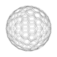 Wireframe Shape Geometric Honeycomb Sphere - Thumbnail 9