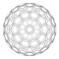 Wireframe Shape Geometric Honeycomb Sphere - Thumbnail 12