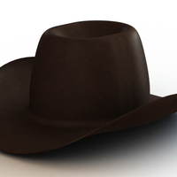 Small Western Cowboy Hat 3D Printing 543950