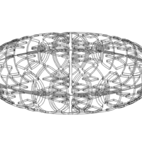 Grey Circular Shape Bench - Thumbnail 3