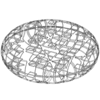 Grey Circular Shape Bench - Thumbnail 5