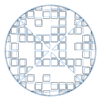 Grey Circular Shape Bench - Thumbnail 6