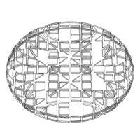 Grey Circular Shape Bench - Thumbnail 7