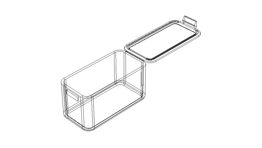 Snap Fit Plastic Box 3D Print 544015