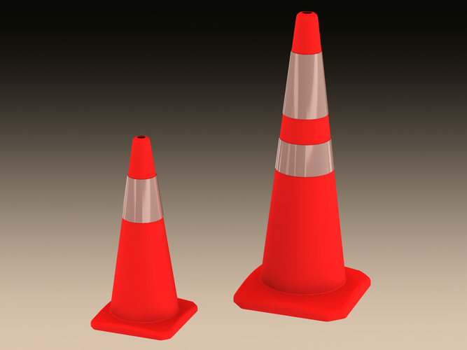 Safety Traffic Cone 3D Print 544025