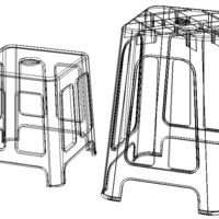 Blue Plastic Stool - Thumbnail 3