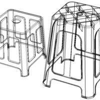 Blue Plastic Stool - Thumbnail 5