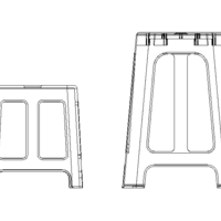Blue Plastic Stool - Thumbnail 6