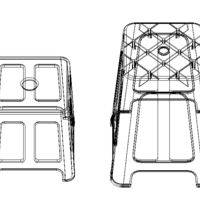 Blue Plastic Stool - Thumbnail 7